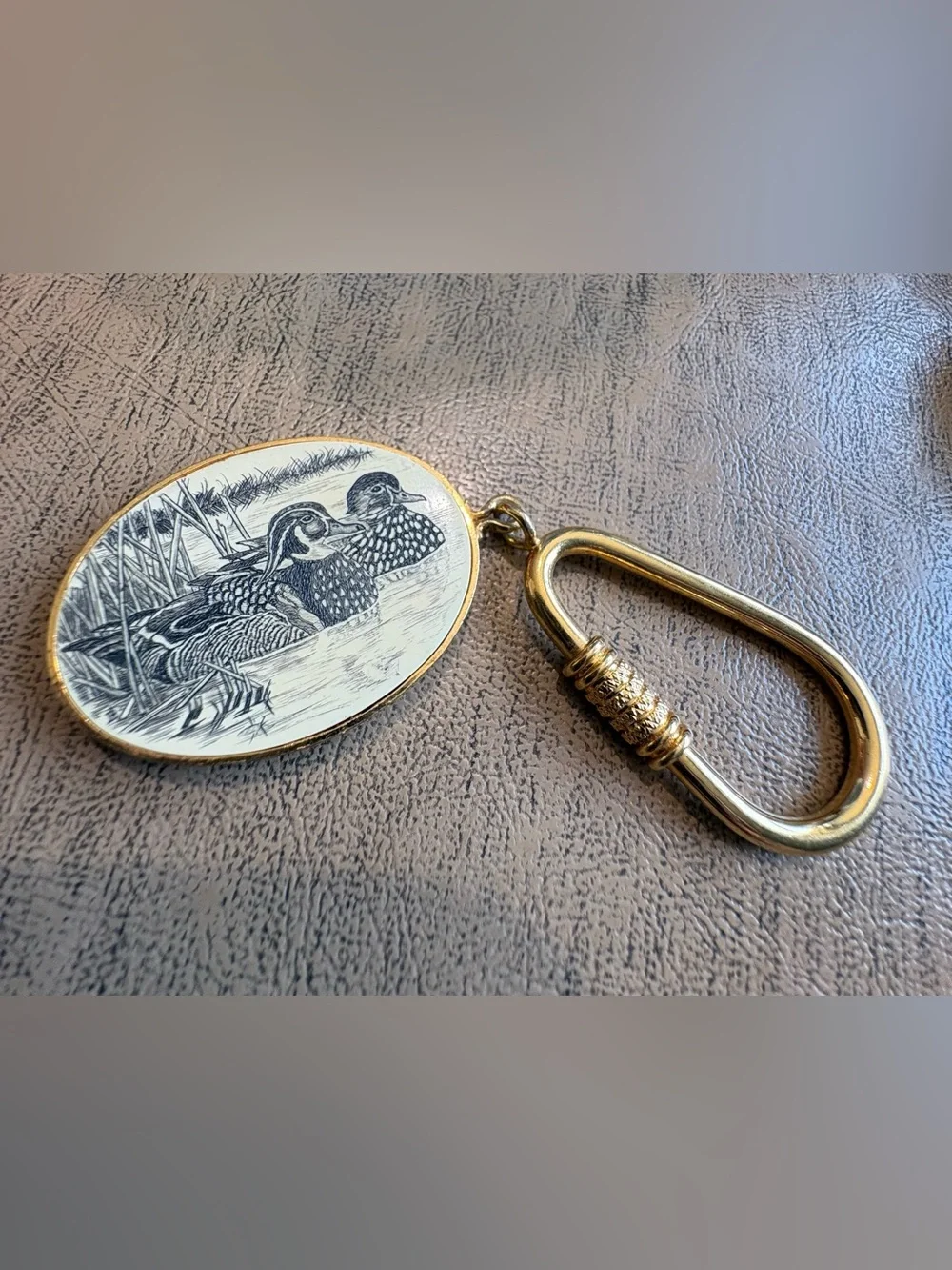 Vintage Braxton Duck Wildlife Keychain
